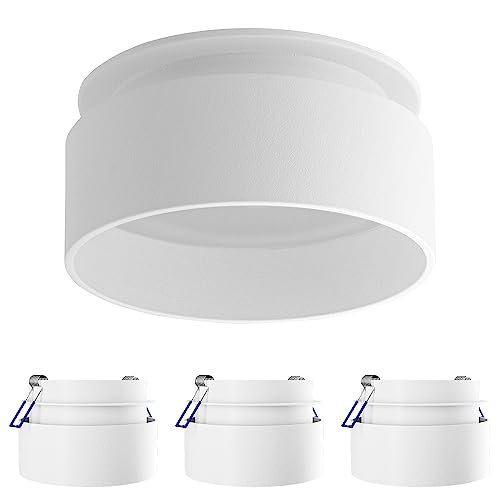 SSC-LUXon 4er Set Einbau Deckenstrahler Sudara mit indirektem Licht Fassung für GU10 oder Module - Design Einbauspot weiß von SSC-LUXon
