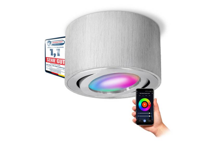 SSC-LUXon LED Aufbaustrahler CELI-1A Aufbaustrahler flach Alu gebuerstet schwenkbar mit WiFi LED, RGB & Weißtöne SSC-LUXon LED Aufbaustrahler CELI-1A Aufbaustrahler flach Alu gebuerstet schwenkbar mit WiFi LED, RGB & Weißtöne von SSC-LUXon