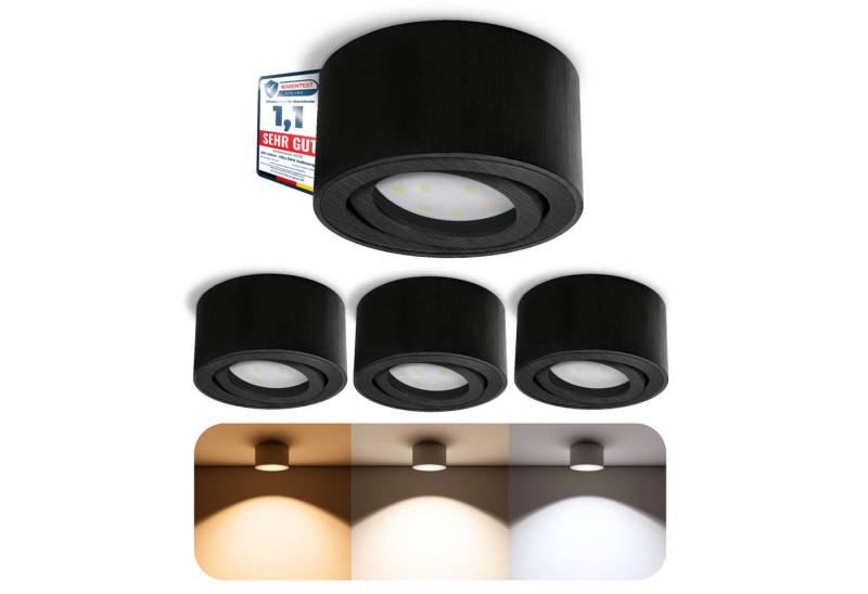SSC-LUXon LED Aufbaustrahler CELI-1B LED Aufbauspot schwarz 6W dimmbar warm/neutral/tageslicht, Warmweiß bis Tageslicht SSC-LUXon LED Aufbaustrahler CELI-1B LED Aufbauspot schwarz 6W dimmbar warm/neutral/tageslicht, Warmweiß bis Tageslicht von SSC-LUXon