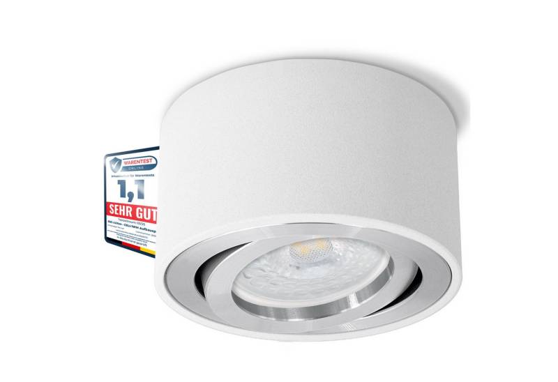 SSC-LUXon LED Aufbaustrahler CELI-1W LED Spot weiß 6W dimmbar warm/neutral/tageslicht Aufputzlampe, Warmweiß bis Tageslicht SSC-LUXon LED Aufbaustrahler CELI-1W LED Spot weiß 6W dimmbar warm/neutral/tageslicht Aufputzlampe, Warmweiß bis Tageslicht von SSC-LUXon