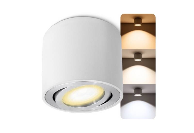 SSC-LUXon LED Aufbaustrahler CELI-2W Aufbaustrahler schwenkbar rund weiß Spot LED GU10 LumiFLEX, Warmweiß bis Tageslicht SSC-LUXon LED Aufbaustrahler CELI-2W Aufbaustrahler schwenkbar rund weiß Spot LED GU10 LumiFLEX, Warmweiß bis Tageslicht von SSC-LUXon