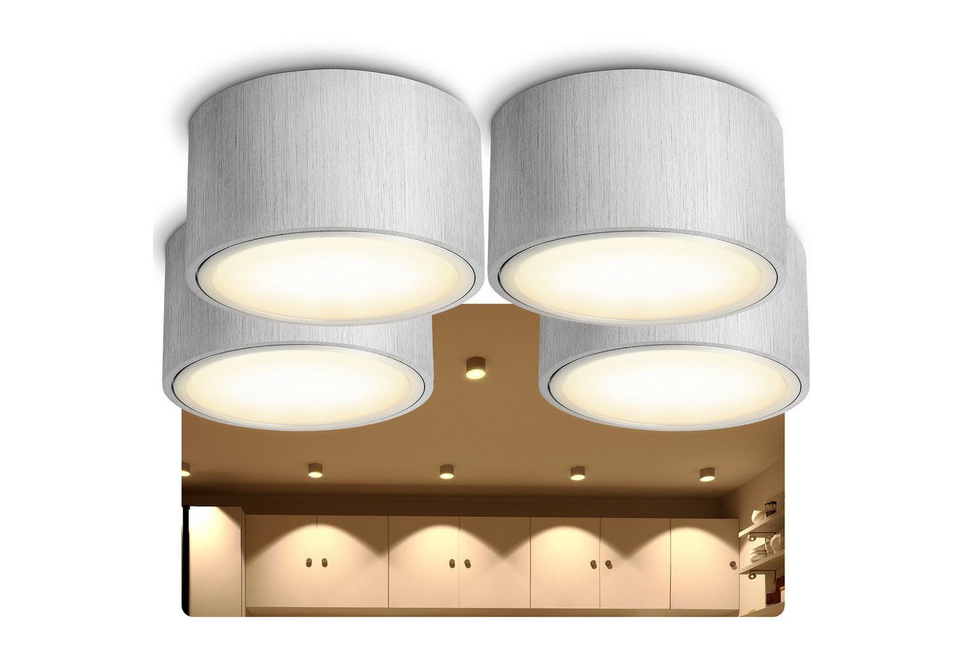 SSC-LUXon LED Aufbaustrahler Flacher LED Aufbaustrahler CELI-X 5W rund & Alu gebuerstet warmweiss, Warmweiß SSC-LUXon LED Aufbaustrahler Flacher LED Aufbaustrahler CELI-X 5W rund & Alu gebuerstet warmweiss, Warmweiß von SSC-LUXon