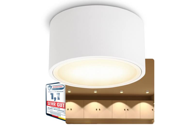 SSC-LUXon LED Aufbaustrahler Flacher LED Aufbaustrahler CELI-X in rund & matt weiss mit LED GX53, Warmweiß SSC-LUXon LED Aufbaustrahler Flacher LED Aufbaustrahler CELI-X in rund & matt weiss mit LED GX53, Warmweiß von SSC-LUXon