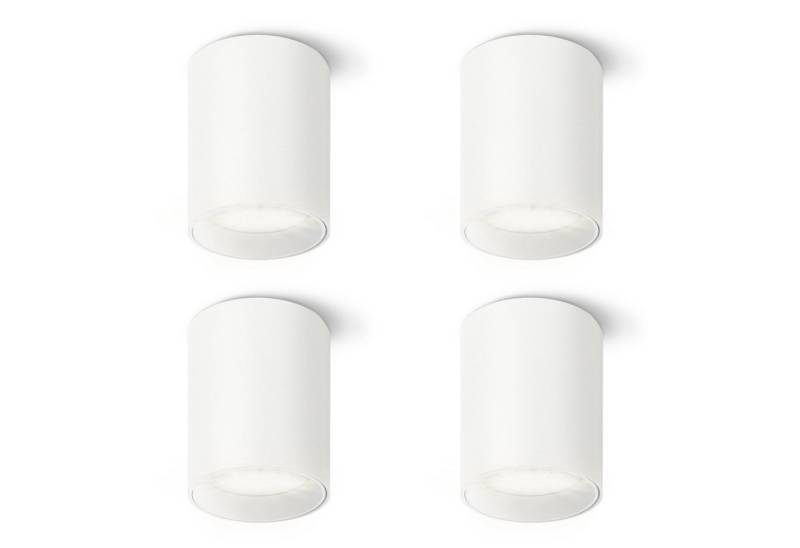 SSC-LUXon LED Aufbaustrahler Mini Aufbau LED Spot TOBI-S in rund weiss mit LED GU10 wechselbar 3W, Neutralweiß von SSC-LUXon