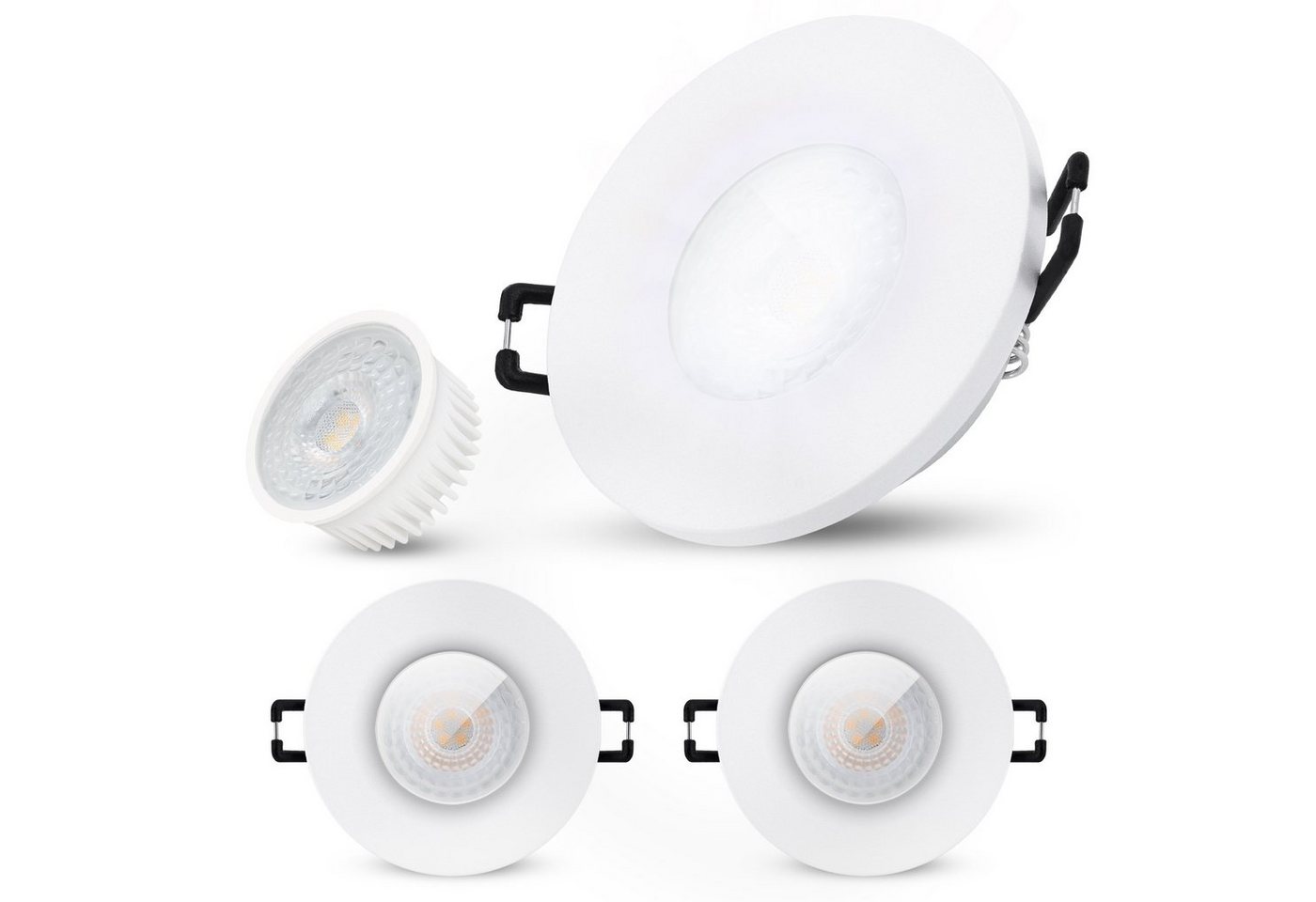SSC-LUXon LED Außen-Deckenleuchte BEDA Einbaustrahler flach IP65 mit LED Modul 230V wechselbar, Neutralweiß SSC-LUXon LED Außen-Deckenleuchte BEDA Einbaustrahler flach IP65 mit LED Modul 230V wechselbar, Neutralweiß von SSC-LUXon