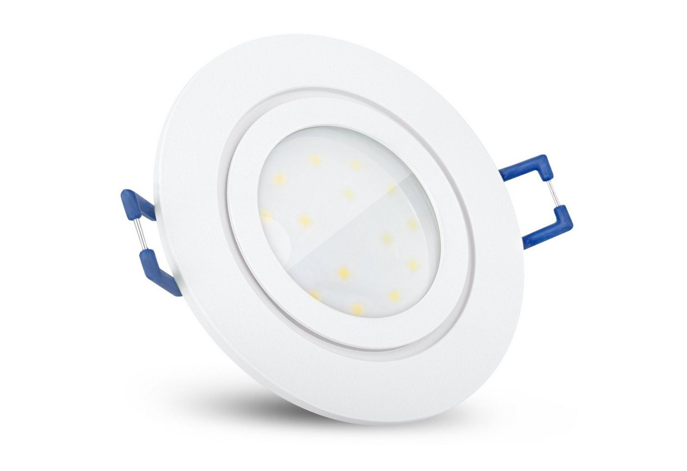 SSC-LUXon LED Außen-Deckenleuchte Flache LED Bad Einbauleuchte RW-2 in weiss rund IP44 mit LED Modul 4W, Neutralweiß SSC-LUXon LED Außen-Deckenleuchte Flache LED Bad Einbauleuchte RW-2 in weiss rund IP44 mit LED Modul 4W, Neutralweiß von SSC-LUXon