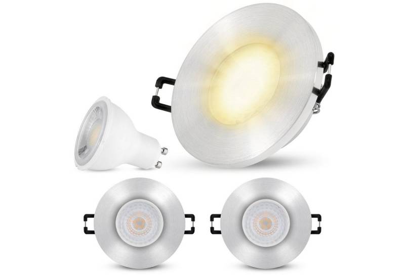 SSC-LUXon LED Außen-Deckenleuchte IP65 Einbauleuchte BEDA mit LED GU10 Lampe 38° warmweiss 6W 230V in g, Warmweiß SSC-LUXon LED Außen-Deckenleuchte IP65 Einbauleuchte BEDA mit LED GU10 Lampe 38° warmweiss 6W 230V in g, Warmweiß von SSC-LUXon