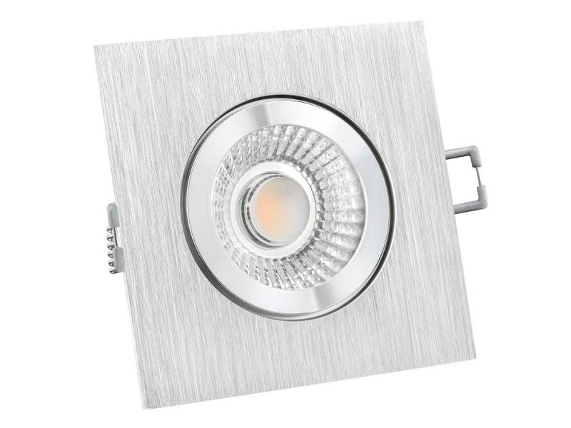 SSC-LUXon LED Außen-Deckenleuchte QW-2 LED-Einbauspot quadratisch flach IP44 Alu mit LED-Modul 230V, Warmweiß von SSC-LUXon