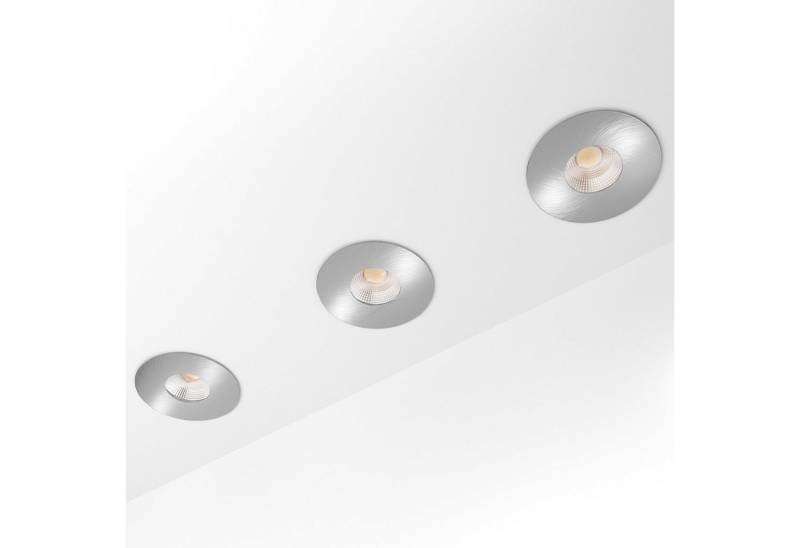 SSC-LUXon LED Außen-Deckenleuchte YOKU Einbauleuchte IP65 schwenkbar in Alu gebuerstet mit GU10 LED 6W, Neutralweiß von SSC-LUXon