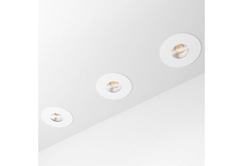 SSC-LUXon LED Außen-Deckenleuchte YOKU schwenkbarer Einbaustrahler IP65 in weiss mit GU10 LED 6W, Warmweiß von SSC-LUXon