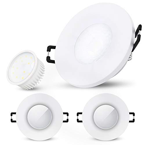SSC-LUXon BEDA Einbauleuchte dimmbar Set flach IP65 inkl. LED Modul tauschbar 4W neutralweiß - 3x Einbaulampe Bad weiß 230V SSC-LUXon BEDA Einbauleuchte dimmbar Set flach IP65 inkl. LED Modul tauschbar 4W neutralweiß - 3x Einbaulampe Bad weiß 230V von SSC-LUXon
