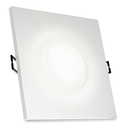 SSC-LUXon BEDA LED Spot Außenbereich IP65 weiß inklusive GU10 LED Lampe dimmbar 6,5W neutralweiß 230V - Deckenspot Badezimmer von SSC-LUXon