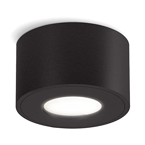 SSC-LUXon CELI-1 Spot Strahler Deckenleuchte IP44 'Dimmbar ohne Dimmer' schwarz mit LED neutralweiß 4W 230V - Spotlampe Decke SSC-LUXon CELI-1 Spot Strahler Deckenleuchte IP44 'Dimmbar ohne Dimmer' schwarz mit LED neutralweiß 4W 230V - Spotlampe Decke von SSC-LUXon