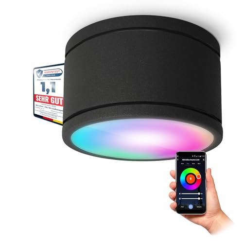 SSC-LUXon CELI-WX Aufbaustrahler Bad flach IP44 inkl. LED Lampe GX53 kompatibel mit Alexa, Siri & Google - Spot WiFi Smart LED RGB+W SSC-LUXon CELI-WX Aufbaustrahler Bad flach IP44 inkl. LED Lampe GX53 kompatibel mit Alexa, Siri & Google - Spot WiFi Smart LED RGB+W von SSC-LUXon