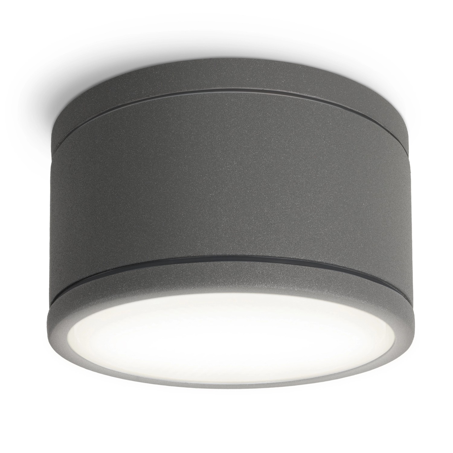 SSC-LUXon CELI-WX LED Aufbauleuchte Flach IP44 Anthrazit Rund mit GX53 5W Neutralweiß von SSC-LUXon