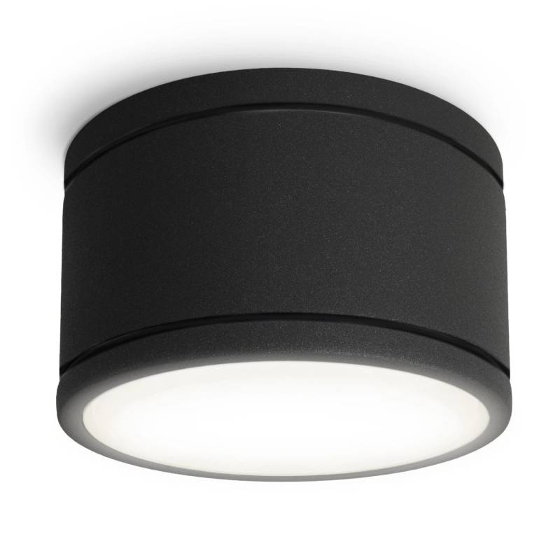 SSC-LUXon CELI-WX LED Aufbauspot Schwarz IP44 GX53 5W Neutralweiß für Badezimmer von SSC-LUXon