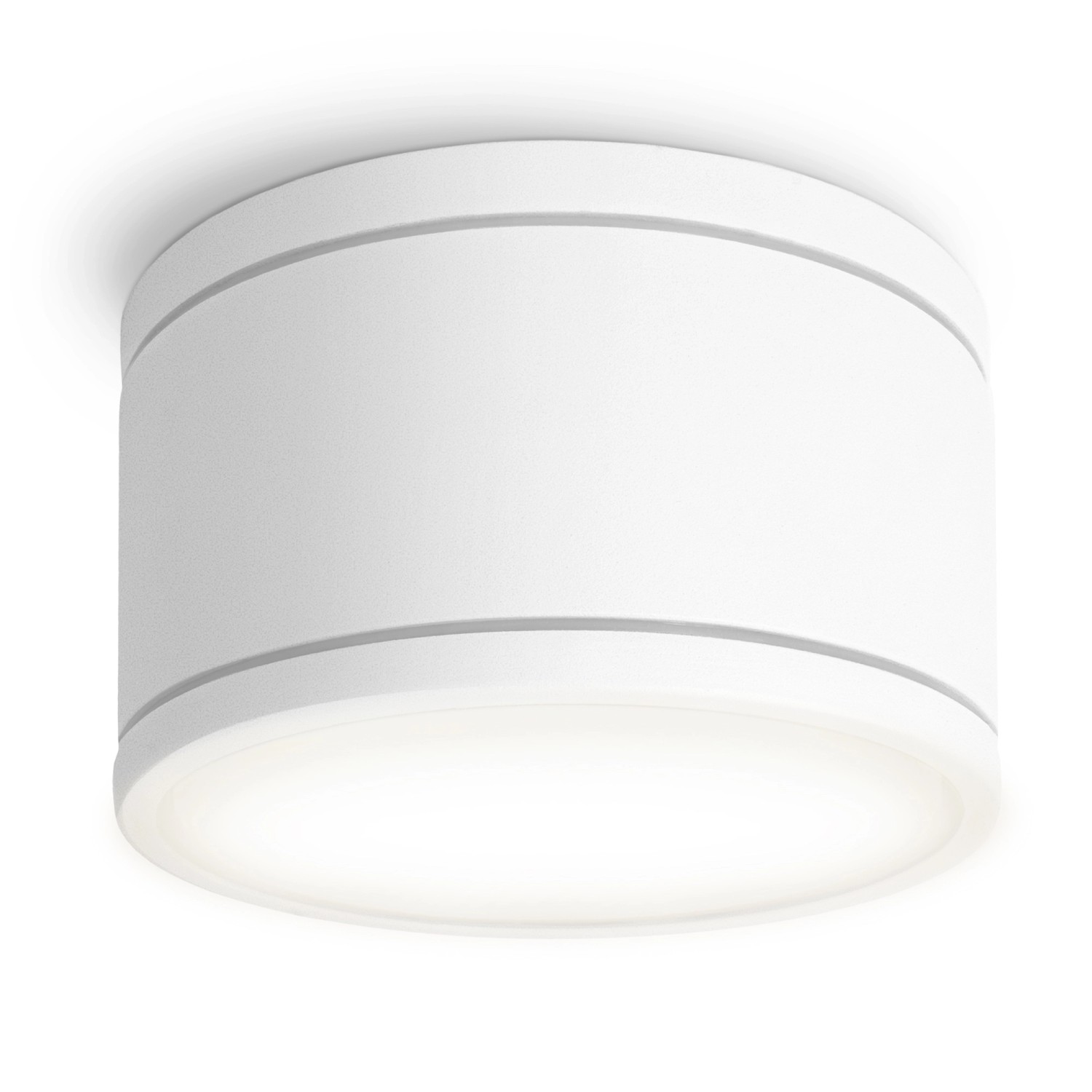 SSC-LUXon Celi-WX Feuchtraum LED Aufbaustrahler IP44 Rund Weiß mit GX53 5W Neutralweiß von SSC-LUXon