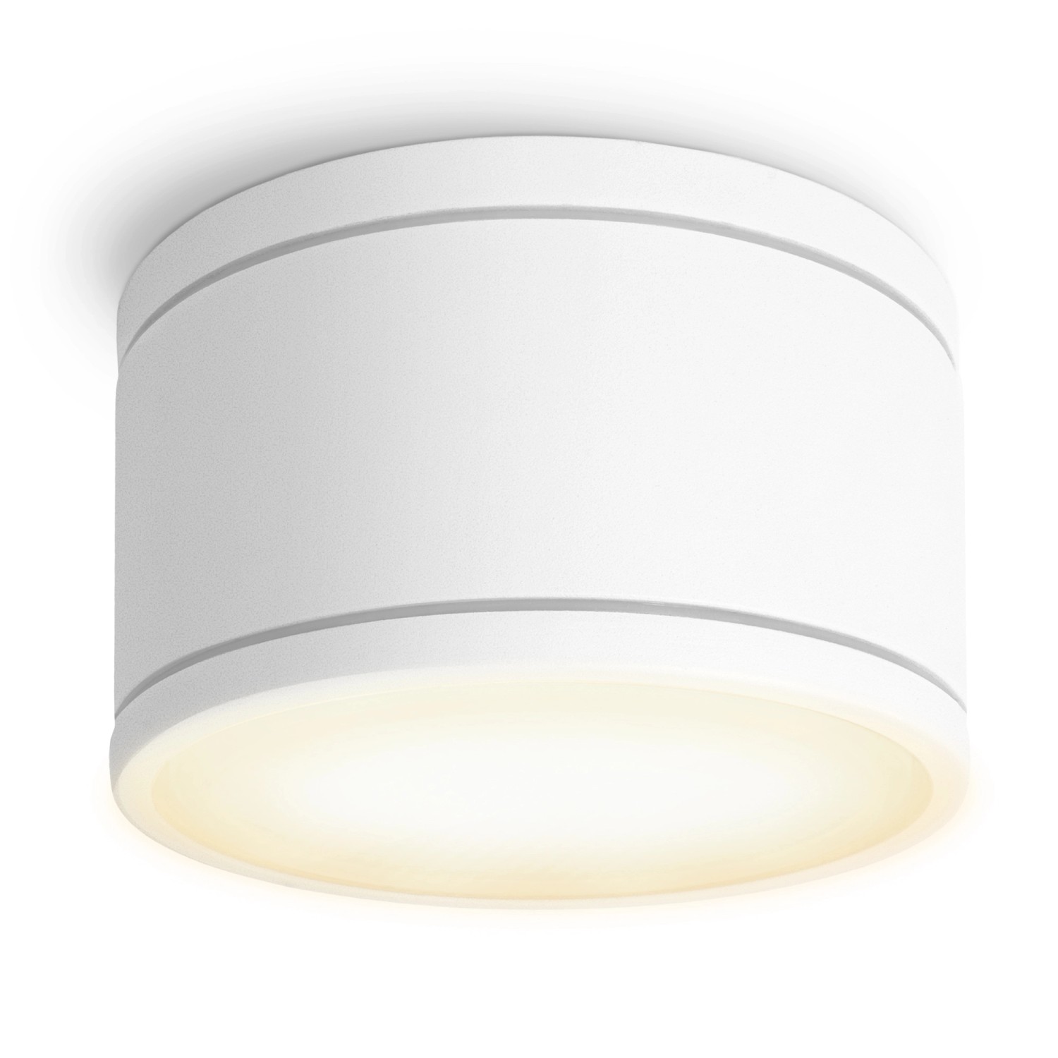SSC-LUXon Celi-WX LED Feuchtraum Deckenstrahler Weiß Rund IP44 mit GX53 5W Warmweiß von SSC-LUXon