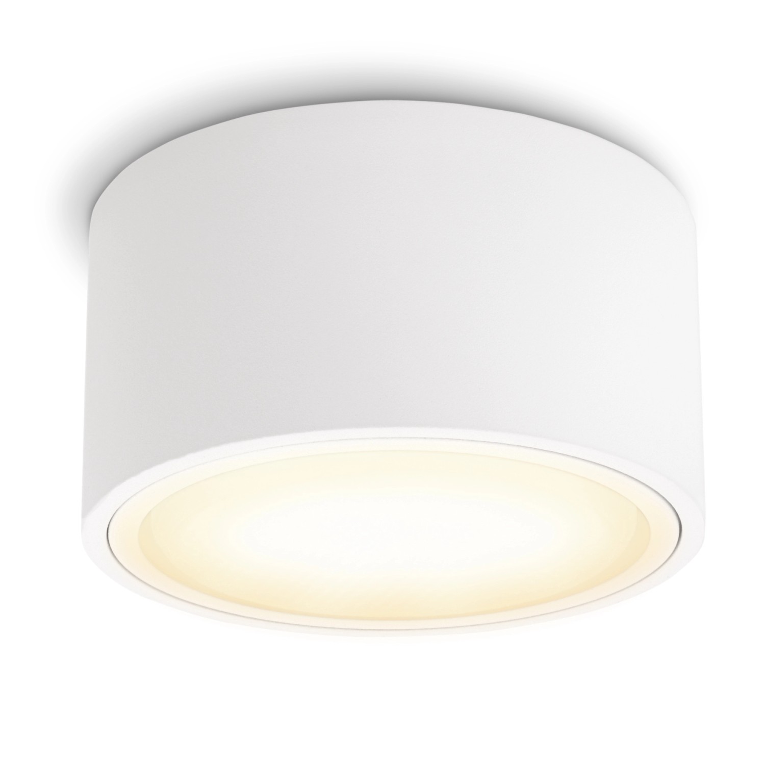 SSC-LUXon Celi-X LED Aufbauspot Flach Dimmbar Weiß Rund mit GX53 5W Warmweiß von SSC-LUXon