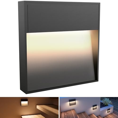 SSC-LUXon Design LED Wandleuchte ELEVA eckig anthrazit - Treppenstufenbeleuchtung für Innen & Außen rostfrei IP54 warmweiß 4W SSC-LUXon Design LED Wandleuchte ELEVA eckig anthrazit - Treppenstufenbeleuchtung für Innen & Außen rostfrei IP54 warmweiß 4W von SSC-LUXon