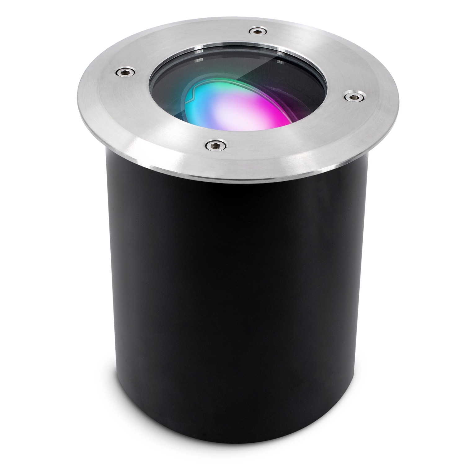SSC-LUXon Juavi Bodeneinbaustrahler Smart Außen GU10 WLAN RGB CCT Fahrbar IP67 Kompatibel mit Alexa von SSC-LUXon