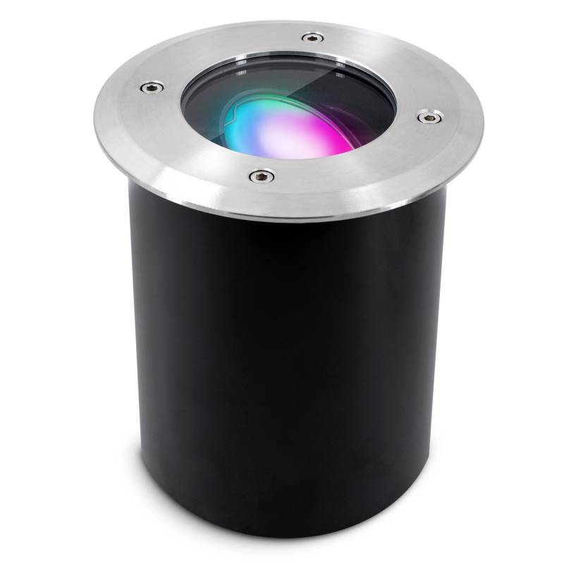 SSC-LUXon Juavi Bodeneinbaustrahler Smart Außen GU10 WLAN RGB CCT Fahrbar IP67 Kompatibel mit Alexa von SSC-LUXon