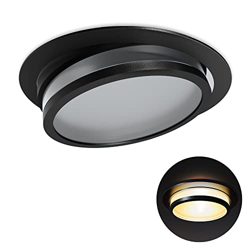 SSC-LUXon LAGO Deckenstrahler LED mit indirektem Licht inkl. LED 4W warmweiß 230V - Einbau Design Spot schwenkbar schwarz rund SSC-LUXon LAGO Deckenstrahler LED mit indirektem Licht inkl. LED 4W warmweiß 230V - Einbau Design Spot schwenkbar schwarz rund von SSC-LUXon