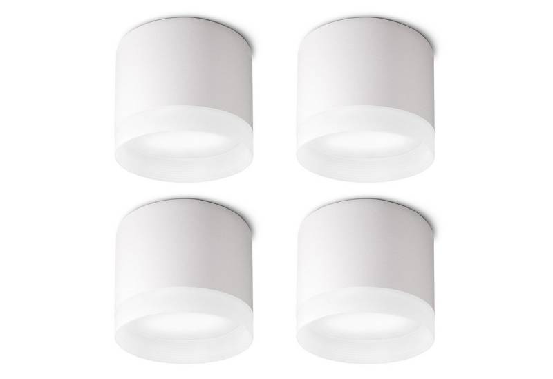 SSC-LUXon LED Aufbaustrahler Aufputz Deckenleuchte VORA weiß GX53 LED dimmbar neutralweiß, Neutralweiß von SSC-LUXon