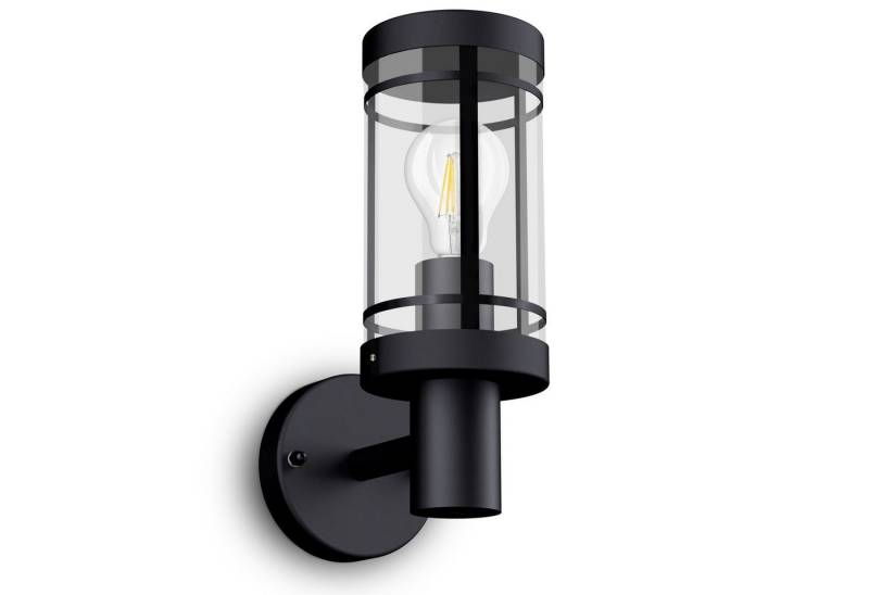 SSC-LUXon LED Außen-Wandleuchte Aussen Wandlaterne Wandleuchte MIENTO IP44 schwarz mit LEDVANCE LED von SSC-LUXon