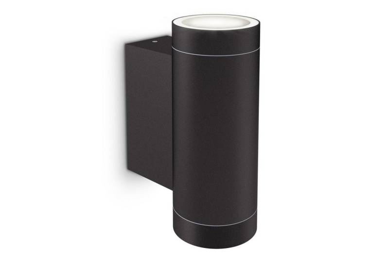 SSC-LUXon LED Außen-Wandleuchte Aussen Wandleuchte ESMA Up & Down schwarz IP54 mit 2x GU10 LED 3W, Neutralweiß von SSC-LUXon