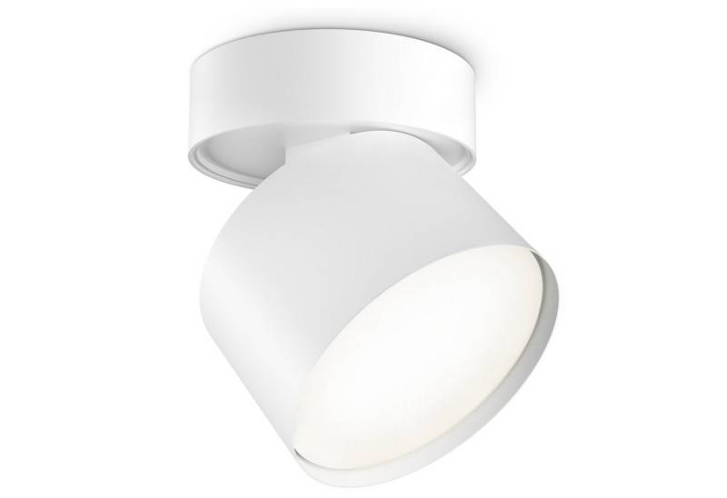 SSC-LUXon LED Aufbaustrahler Deckenlampe SAMU weiß schwenkbar mit GX53 LED 3W neutralweiß, Neutralweiß von SSC-LUXon