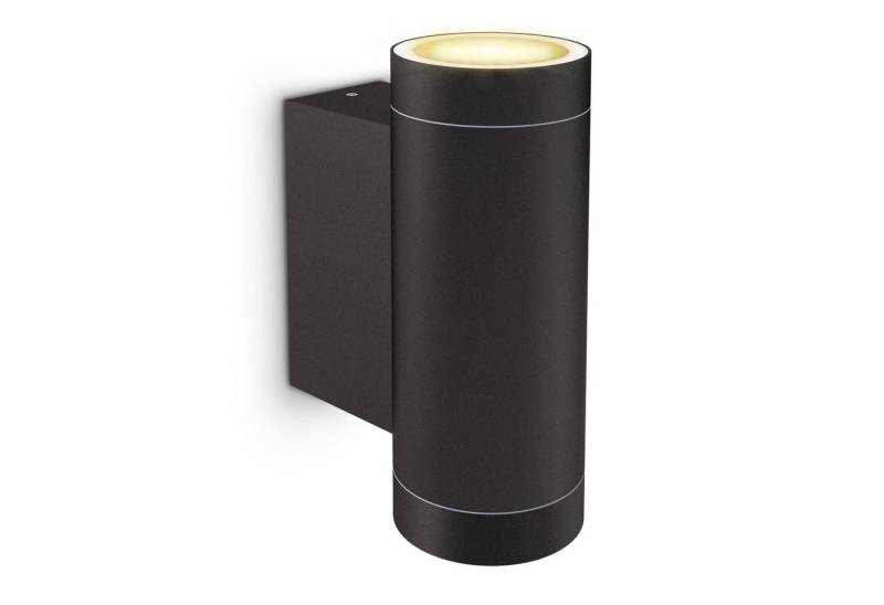 SSC-LUXon LED Außen-Wandleuchte ESMA Aussen Wandleuchte Up Down IP54 2x LED GU10 fourSTEP Lampen 5W, Warmweiß von SSC-LUXon