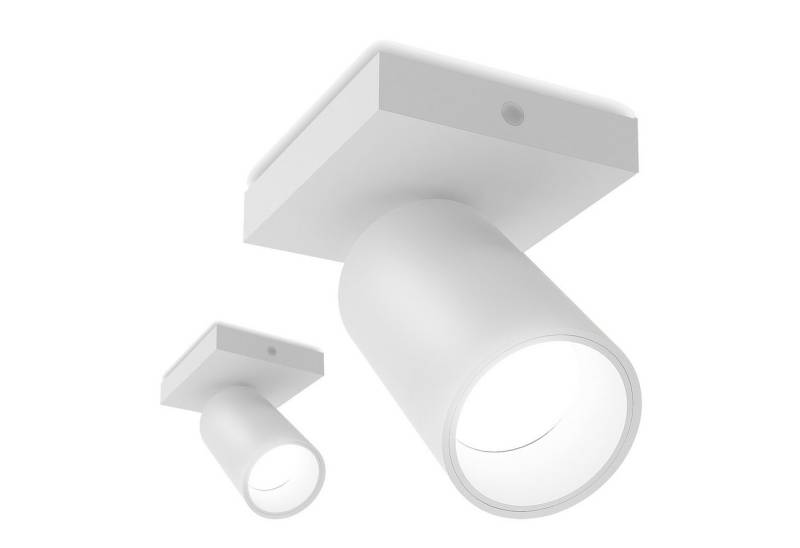 SSC-LUXon LED Aufbaustrahler SSC-LUXon NUVIO Deckenleuchte 1-flammig weiß inkl. GU10 3W neutralweiß, Neutralweiß von SSC-LUXon