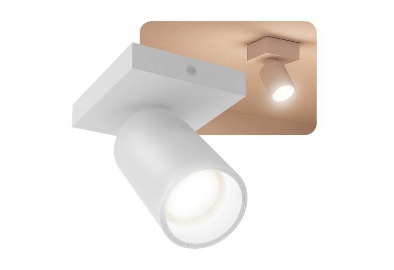 SSC-LUXon LED Aufbaustrahler NUVIO Spotleuchte Deckenlampe 1flammig weiß 7W dimmbar neutralweiß, Neutralweiß von SSC-LUXon