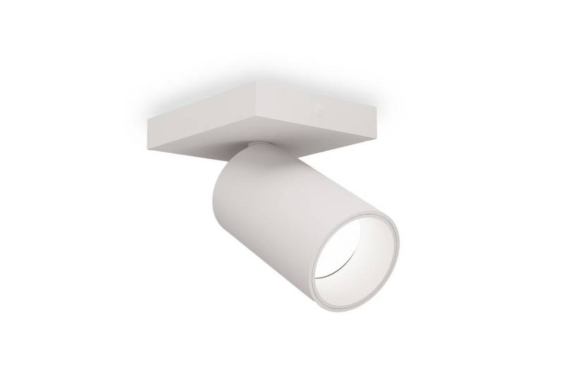 SSC-LUXon LED Aufbaustrahler SSC-LUXon NUVIO Deckenleuchte 1-flammig weiß inkl. GU10 3W warmweiß, Warmweiß von SSC-LUXon