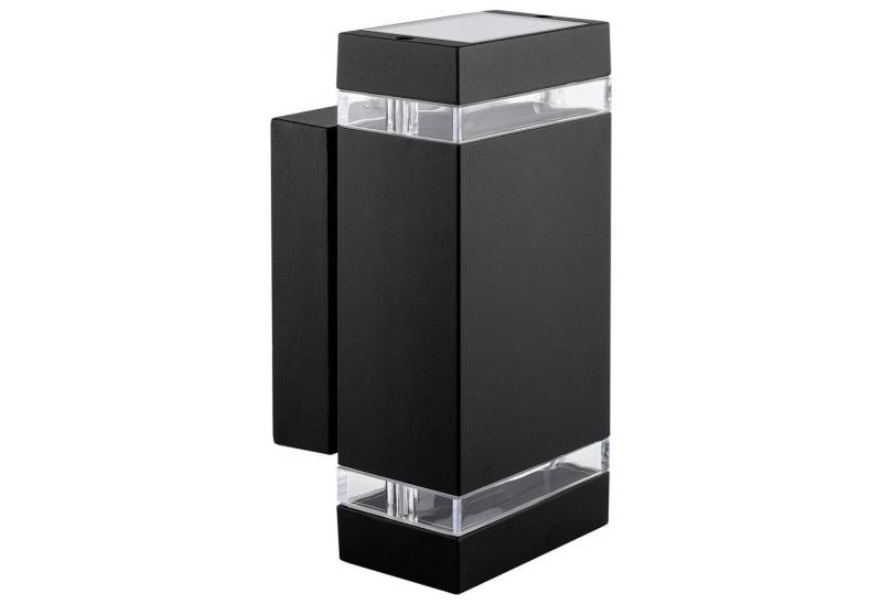 SSC-LUXon LED Außen-Wandleuchte Wandleuchte Aussen Up & Down Wandlampe IP44 in schwarz mit 2x LED, Neutralweiß von SSC-LUXon
