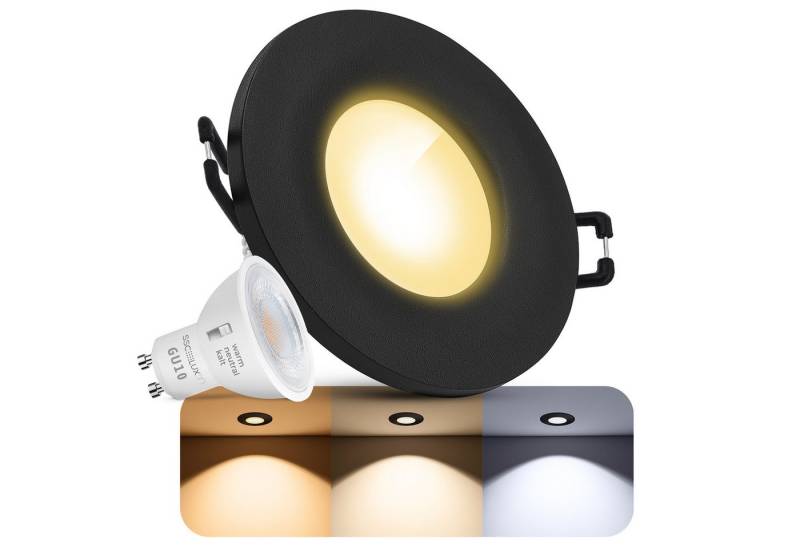 SSC-LUXon LED Außen-Deckenleuchte Einbauspot BEDA IP65 mit LumiFLEX LED GU10 dimmbar 6W drei Lichtfarben, Warmweiß bis Tageslicht SSC-LUXon LED Außen-Deckenleuchte Einbauspot BEDA IP65 mit LumiFLEX LED GU10 dimmbar 6W drei Lichtfarben, Warmweiß bis Tageslicht von SSC-LUXon
