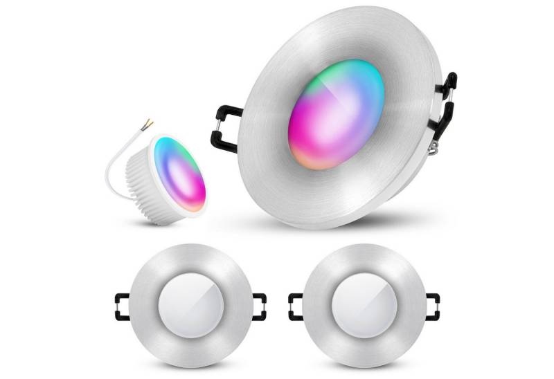 SSC-LUXon LED Außen-Deckenleuchte Einbaustrahler BEDA in silber gebuerstet & rund IP65 mit Modul LED, Warmweiß bis Tageslicht SSC-LUXon LED Außen-Deckenleuchte Einbaustrahler BEDA in silber gebuerstet & rund IP65 mit Modul LED, Warmweiß bis Tageslicht von SSC-LUXon