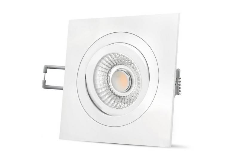 SSC-LUXon LED Einbaustrahler QF-2 LED Einbauspot schwenkbar mit dimmbarem LED Modul 6W warmweiss, Warmweiß von SSC-LUXon