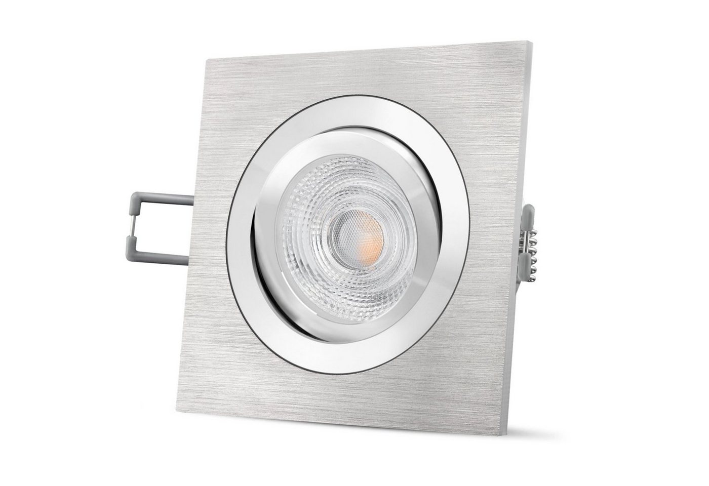 SSC-LUXon LED Einbaustrahler QF-2 quadratische LED Einbauleuchte Alu gebuerstet schwenkbar, Warmweiß SSC-LUXon LED Einbaustrahler QF-2 quadratische LED Einbauleuchte Alu gebuerstet schwenkbar, Warmweiß von SSC-LUXon