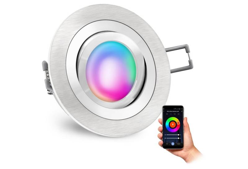 SSC-LUXon LED Einbaustrahler RF-2 Einbauspot schwenkbar mit RGB WiFi GU10 LED Lampe dimmbar, RGB & Weißtöne SSC-LUXon LED Einbaustrahler RF-2 Einbauspot schwenkbar mit RGB WiFi GU10 LED Lampe dimmbar, RGB & Weißtöne von SSC-LUXon