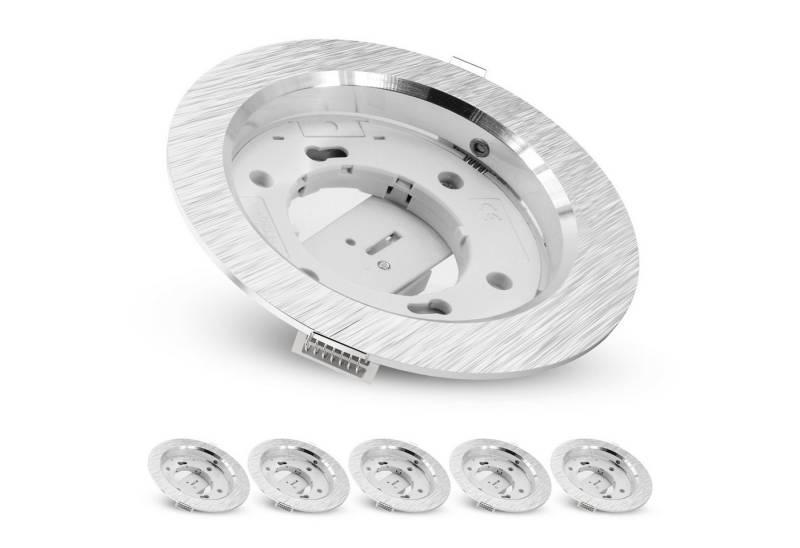 SSC-LUXon LED Einbaustrahler RX-3 flacher Einbaustrahler gebürstet rund mit GX53 Fassung von SSC-LUXon