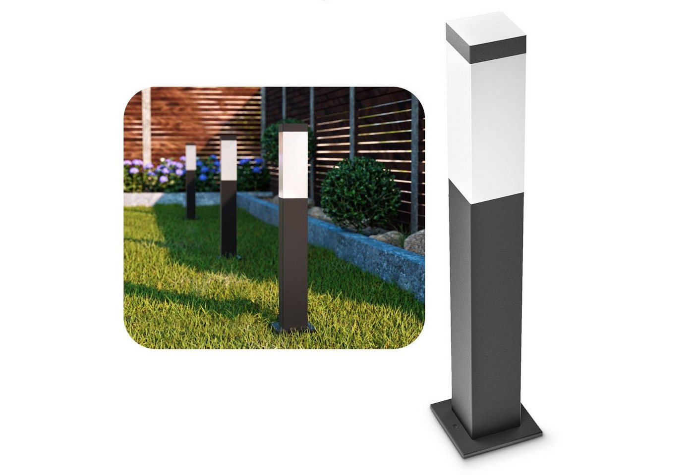 SSC-LUXon LED Gartenstrahler RADIVO Wegeleuchte Aussen in anthrazit Sockelleuchte mit E14 Fassung SSC-LUXon LED Gartenstrahler RADIVO Wegeleuchte Aussen in anthrazit Sockelleuchte mit E14 Fassung von SSC-LUXon
