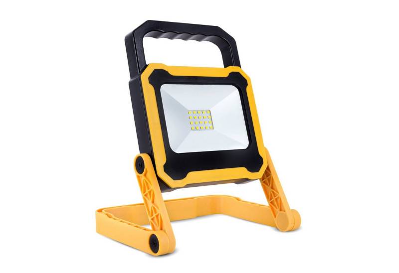 SSC-LUXon LED Gartenstrahler LED Akku Baustrahler 10W mit USB Powerbank - Arbeitsleuchte, Neutralweiß von SSC-LUXon