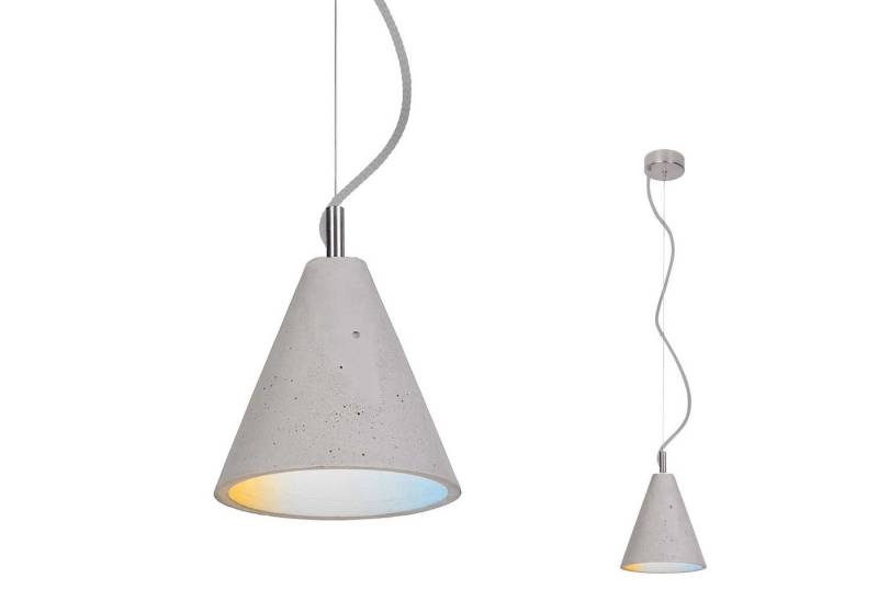 SSC-LUXon LED-Hängeleuchte LEA Design Pendelleuchte aus Beton mit Smart E27 Filament LED WiFi, Warmweiß bis Tageslicht von SSC-LUXon