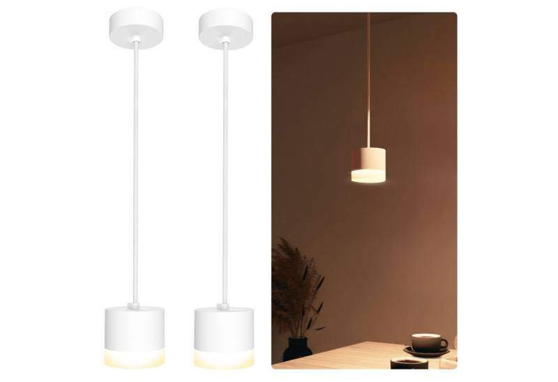 SSC-LUXon LED-Hängeleuchte VORA Design Deckenleuchte inkl. GX53 LED warmweiß dimmbar 6W, Warmweiß von SSC-LUXon