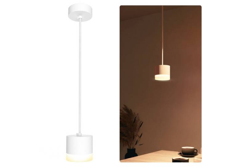 SSC-LUXon LED-Hängeleuchte VORA Design Deckenleuchte inkl. GX53 LED warmweiß dimmbar 6W, Warmweiß von SSC-LUXon