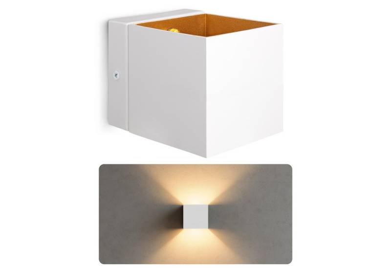 SSC-LUXon LED Wandleuchte LED Wandleuchte EPITA Up Down Wandstrahler mit G9 dimmbar warmweiß, Warmweiß von SSC-LUXon