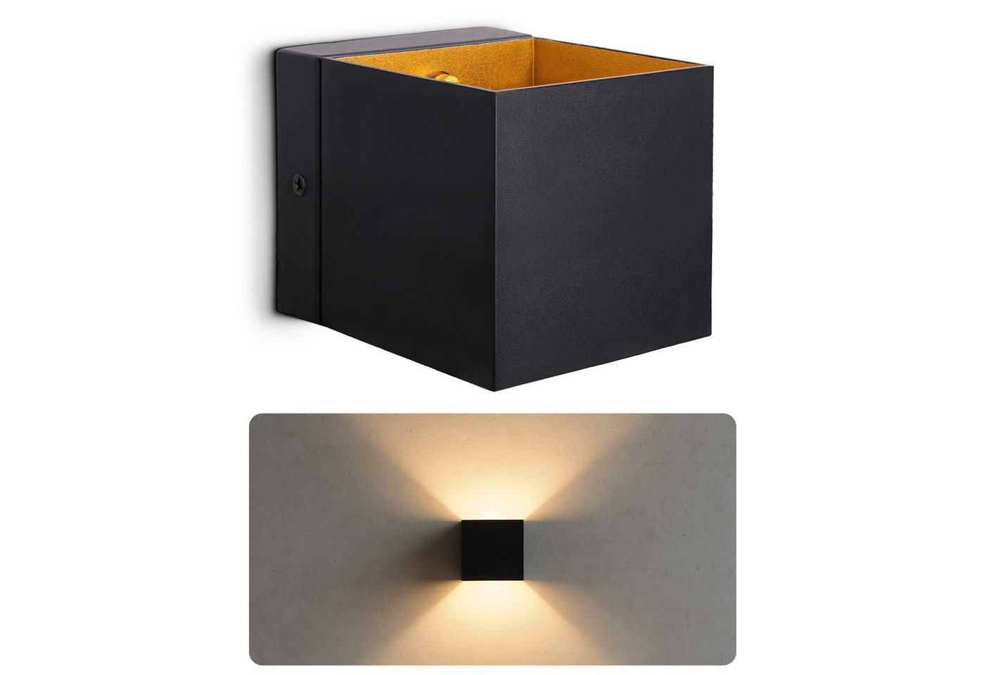 SSC-LUXon LED Wandleuchte LED Wandleuchte EPITA schwarz Up Down mit G9 Birne 3W dimmbar warmweiß, Warmweiß SSC-LUXon LED Wandleuchte LED Wandleuchte EPITA schwarz Up Down mit G9 Birne 3W dimmbar warmweiß, Warmweiß von SSC-LUXon