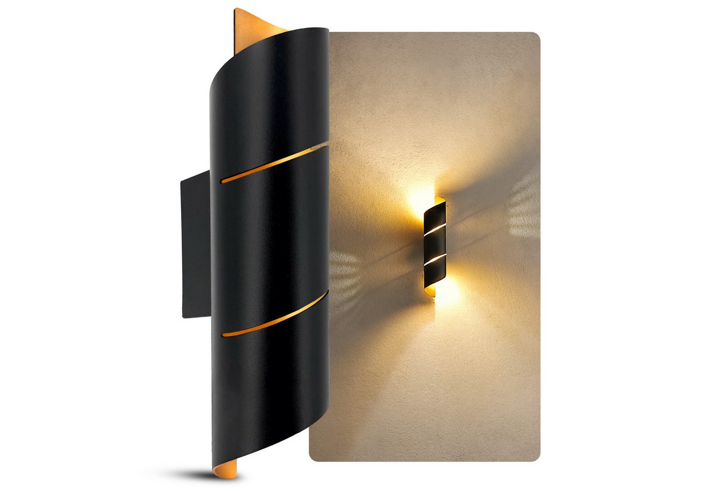 SSC-LUXon LED Wandleuchte Wandlampe VYRA LINE schwarz Up & Down inkl. G9 LED 3W warmweiß dimmbar, Warmweiß SSC-LUXon LED Wandleuchte Wandlampe VYRA LINE schwarz Up & Down inkl. G9 LED 3W warmweiß dimmbar, Warmweiß von SSC-LUXon